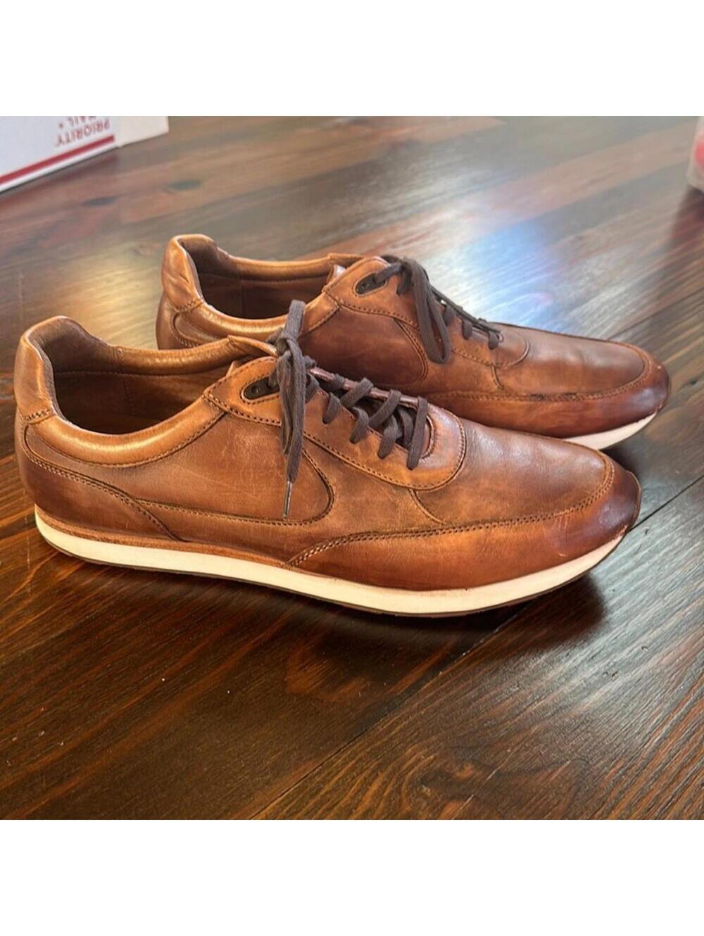 Johnston & Murphy | Men’s Brown Oil Grained Casual Shoes| Size 11D | NWOT | 0679